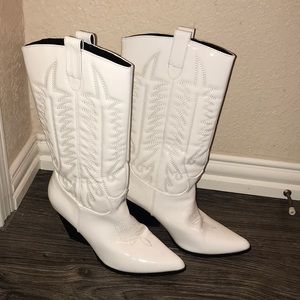 White Cowboy Boots